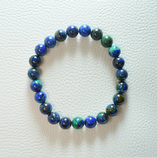 Azurit Malachit Armband - 6mm, 8mm