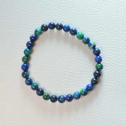 Azurit Malachit Armband - 6mm, 8mm