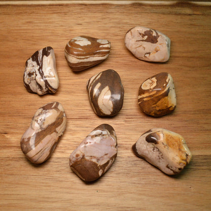 Zebra Jaspis Trommelstein