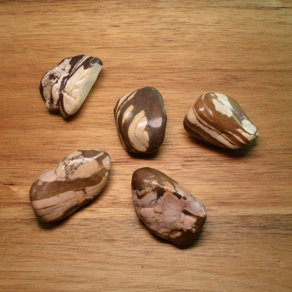 Zebra Jaspis Trommelstein