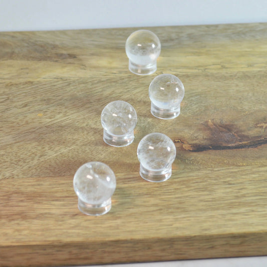 Bergkristall Kugel Mini 18-20mm – Brillanter Kristall für klare Energie und stilvolle Akzente.