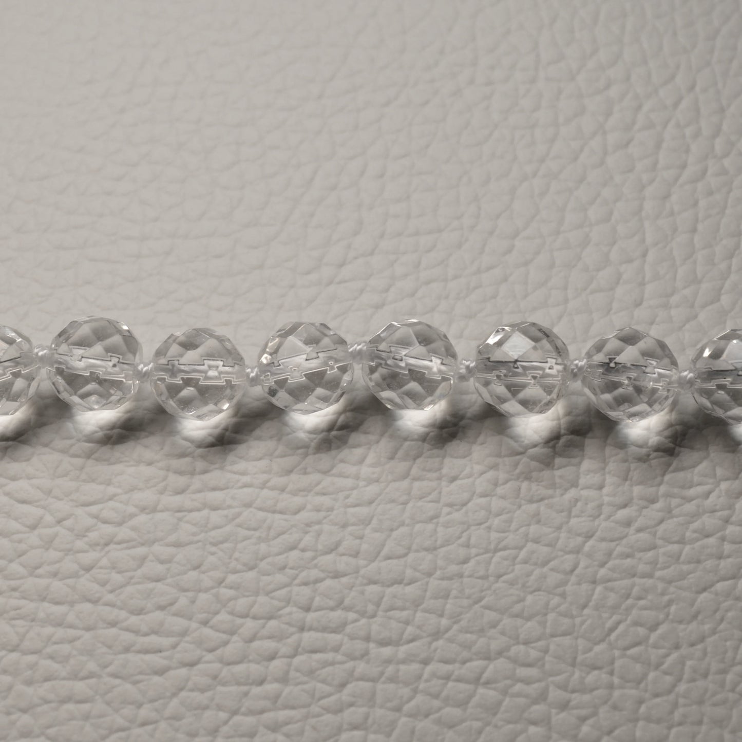 Bergkristall Halskette (facettiert) 45cm - 8mm
