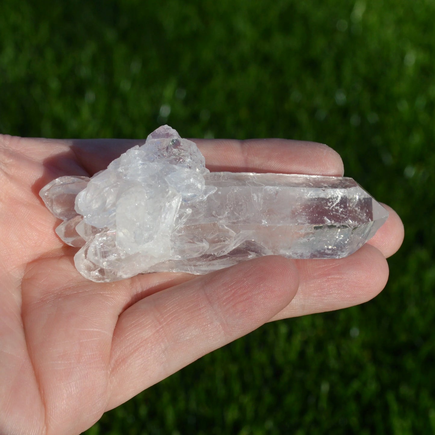 Cluster Bergkristall Doppelender