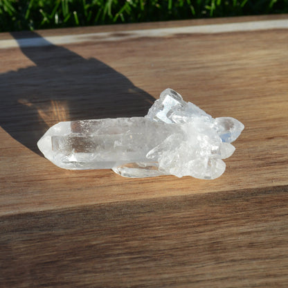 Cluster Bergkristall Doppelender