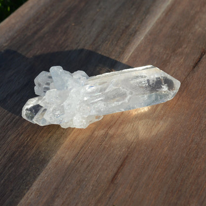 Cluster Bergkristall Doppelender