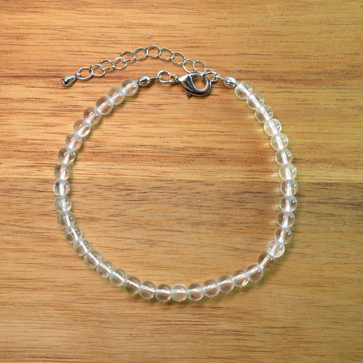 Bergkristall Fußkettchen - 4mm