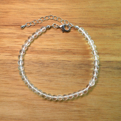 Bergkristall Fußkettchen - 4mm