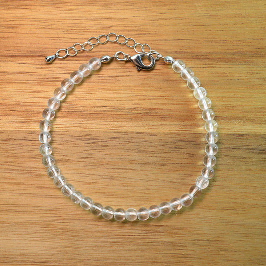 Bergkristall Fußkettchen - 4mm