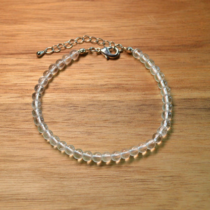 Bergkristall Fußkettchen - 4mm