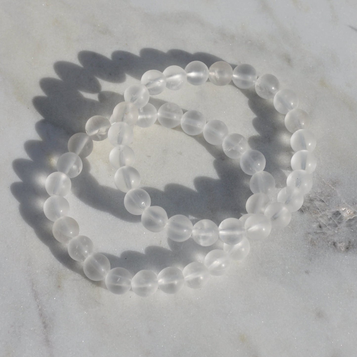 Bergkristall Armband (Matt) - 8mm