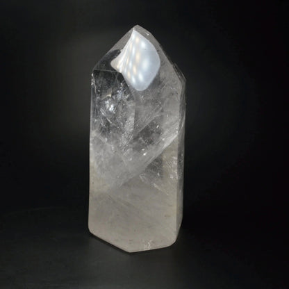 Bergkristall Spitze mit Regenbögen