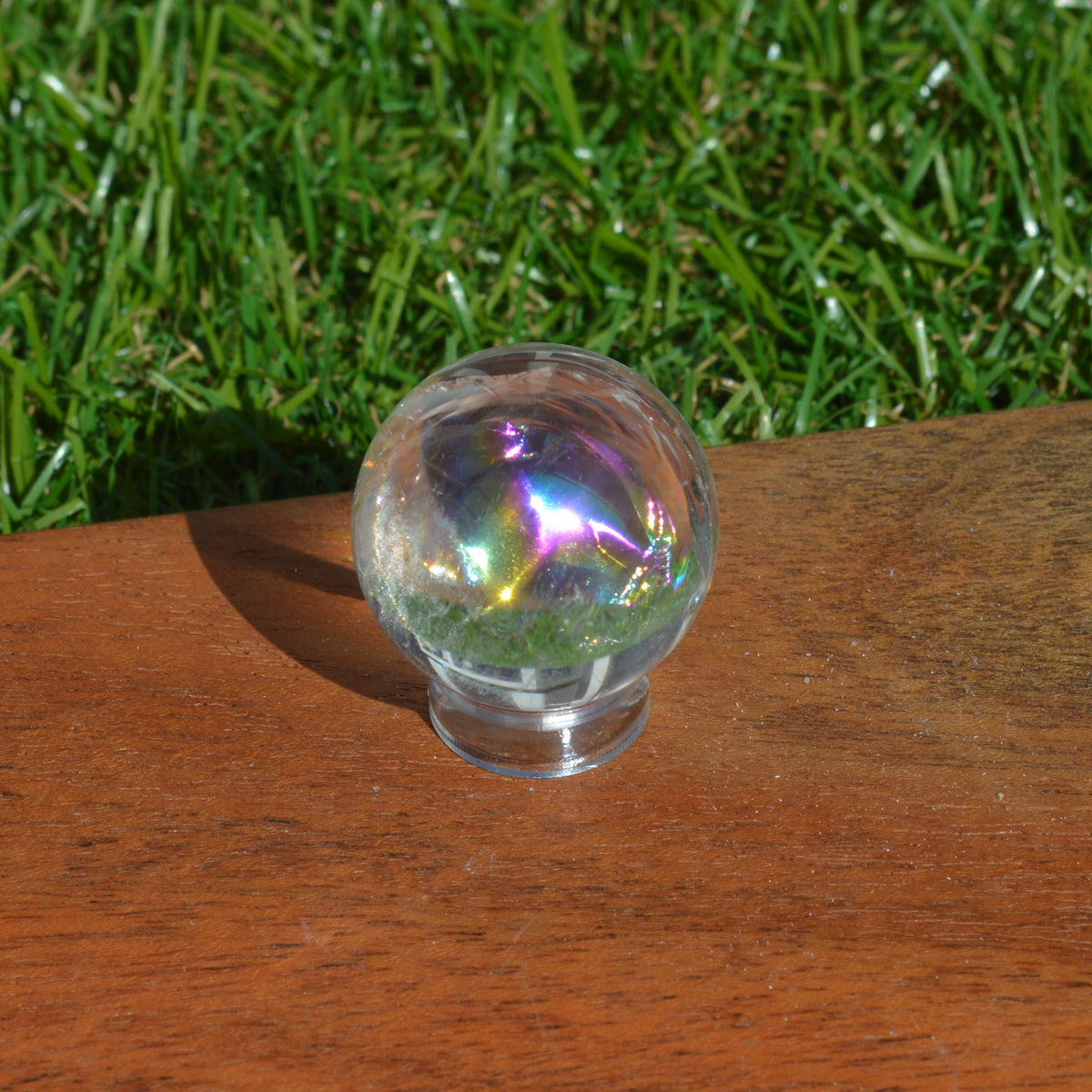 Regenbogen Bergkristall Kugel 26mm