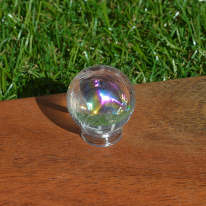 Regenbogen Bergkristall Kugel 26mm