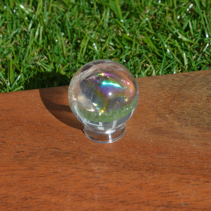 Regenbogen Bergkristall Kugel 26mm