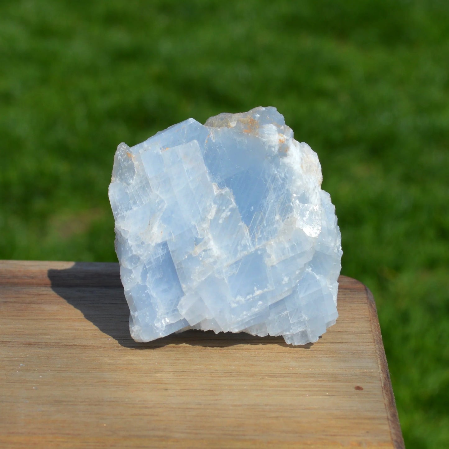 Blauer Calcit Rohstein