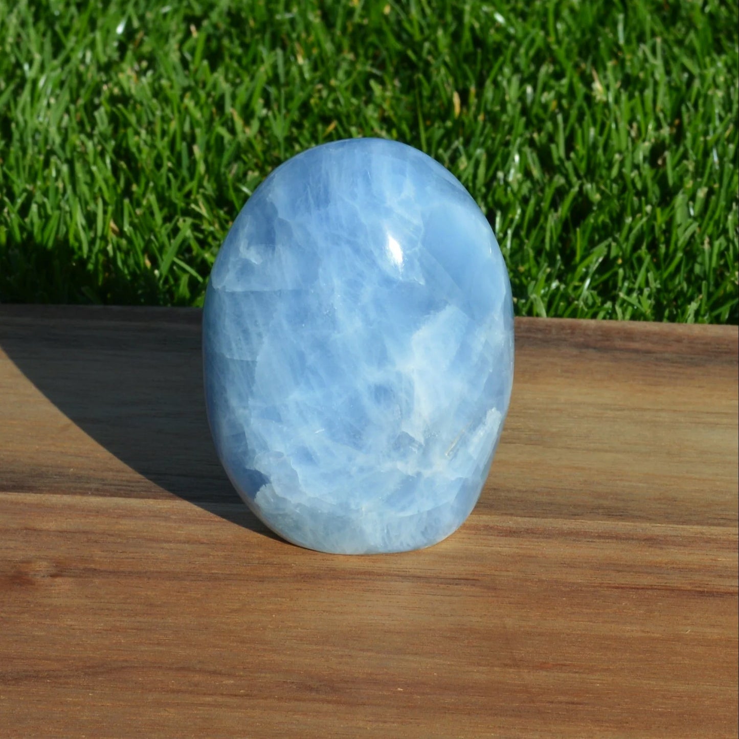 Blauer Calcit Freiform