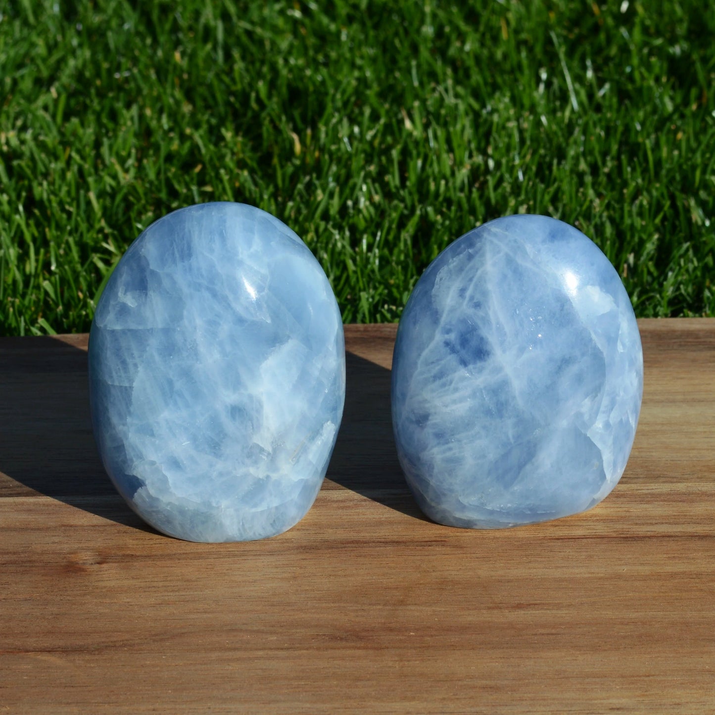 Blauer Calcit Freiform