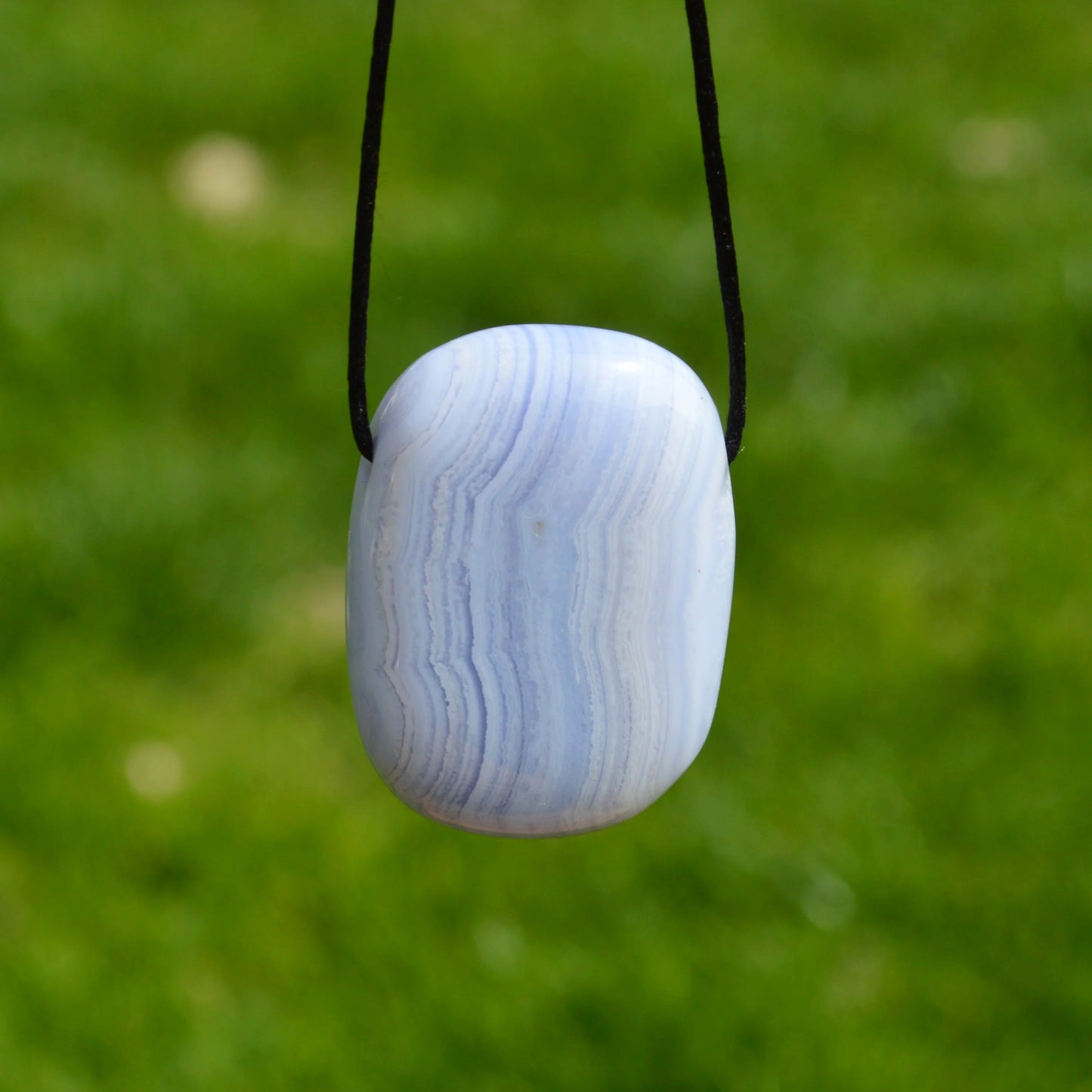Blauer Chalcedon Anhänger