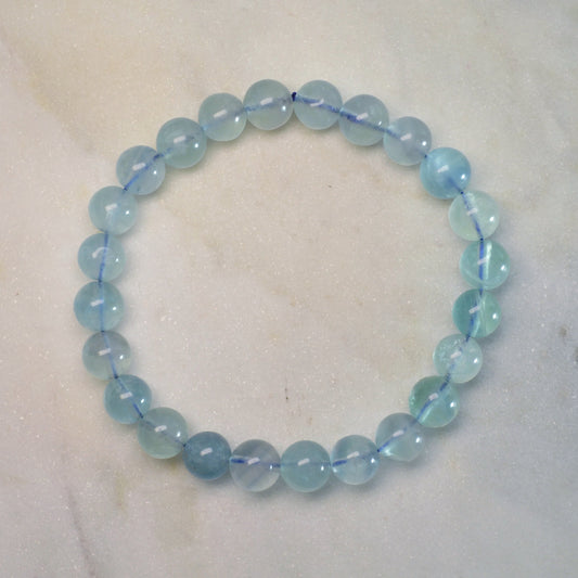 Blauer Fluorit Armband - 8mm