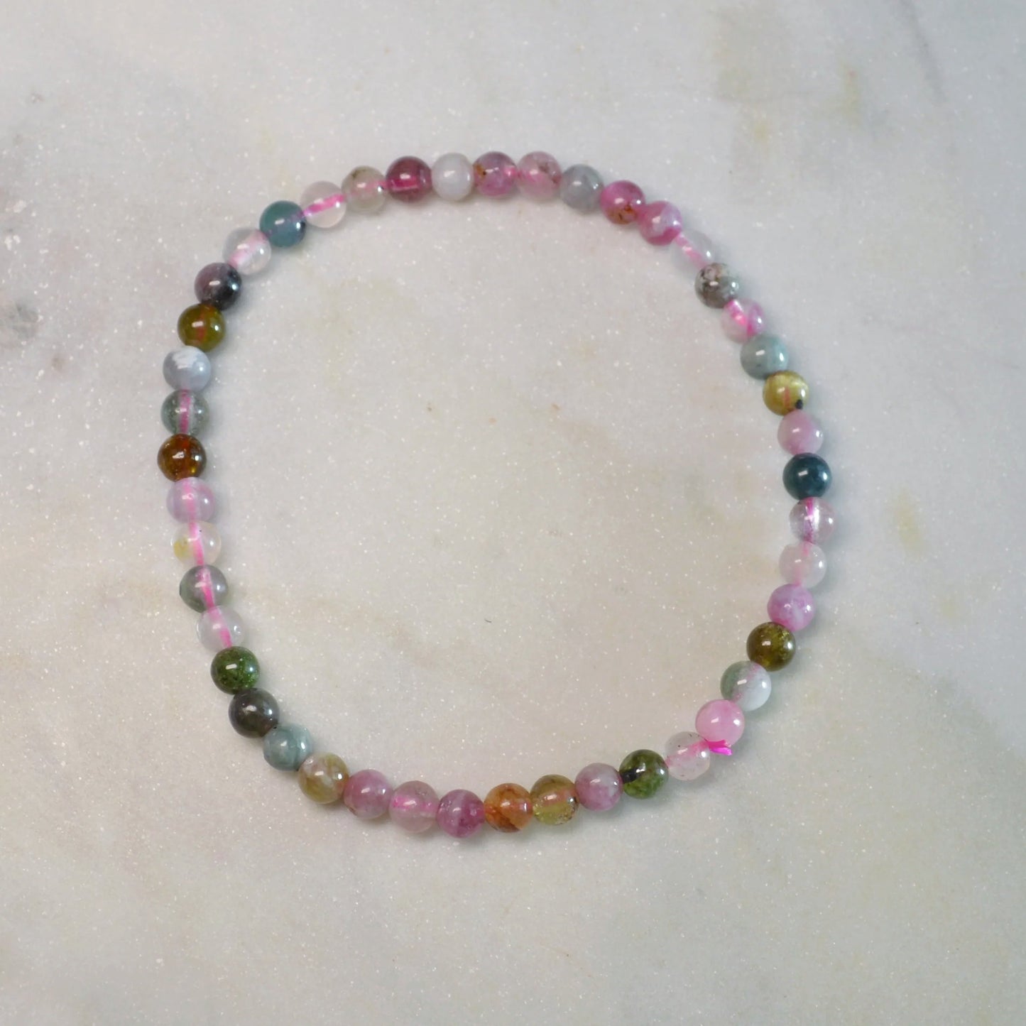 Mehrfarbiger Turmalin Armband - 4mm, 6mm