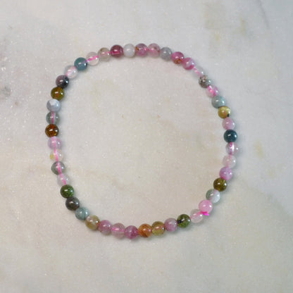 Mehrfarbiger Turmalin Armband - 4mm, 6mm