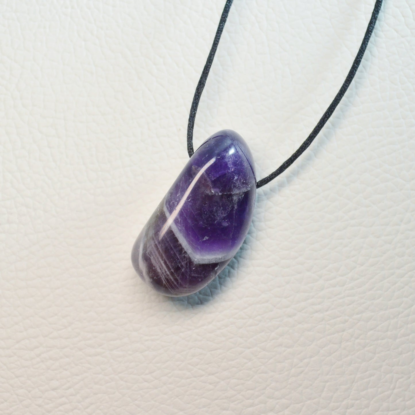 Chevron-Amethyst Anhänger