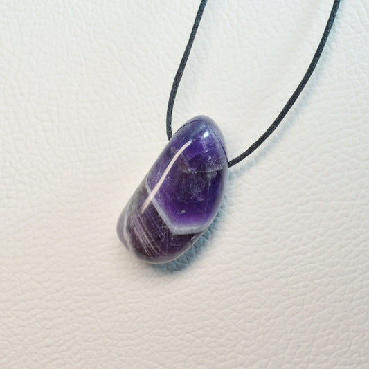 Chevron-Amethyst Anhänger