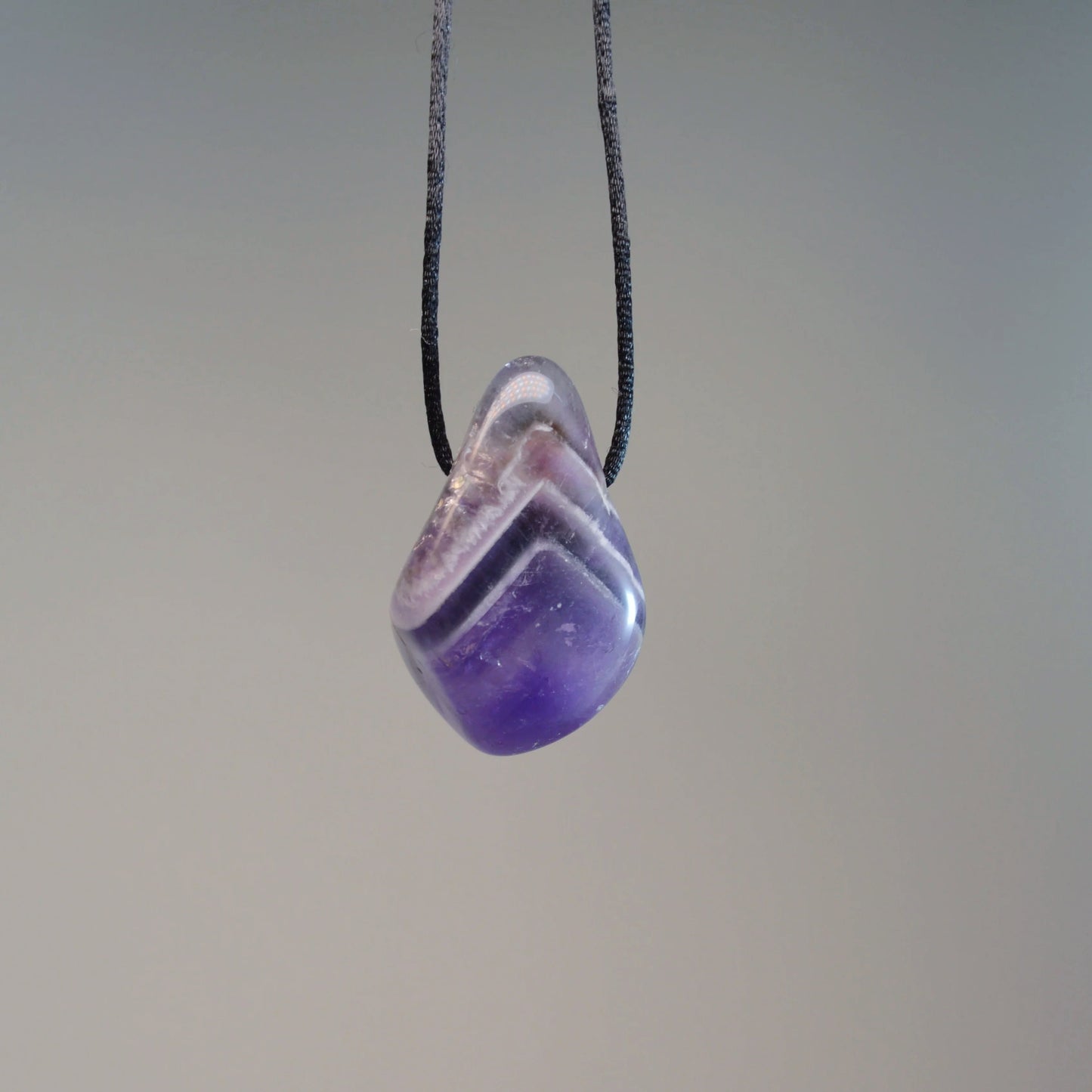 Chevron-Amethyst Anhänger