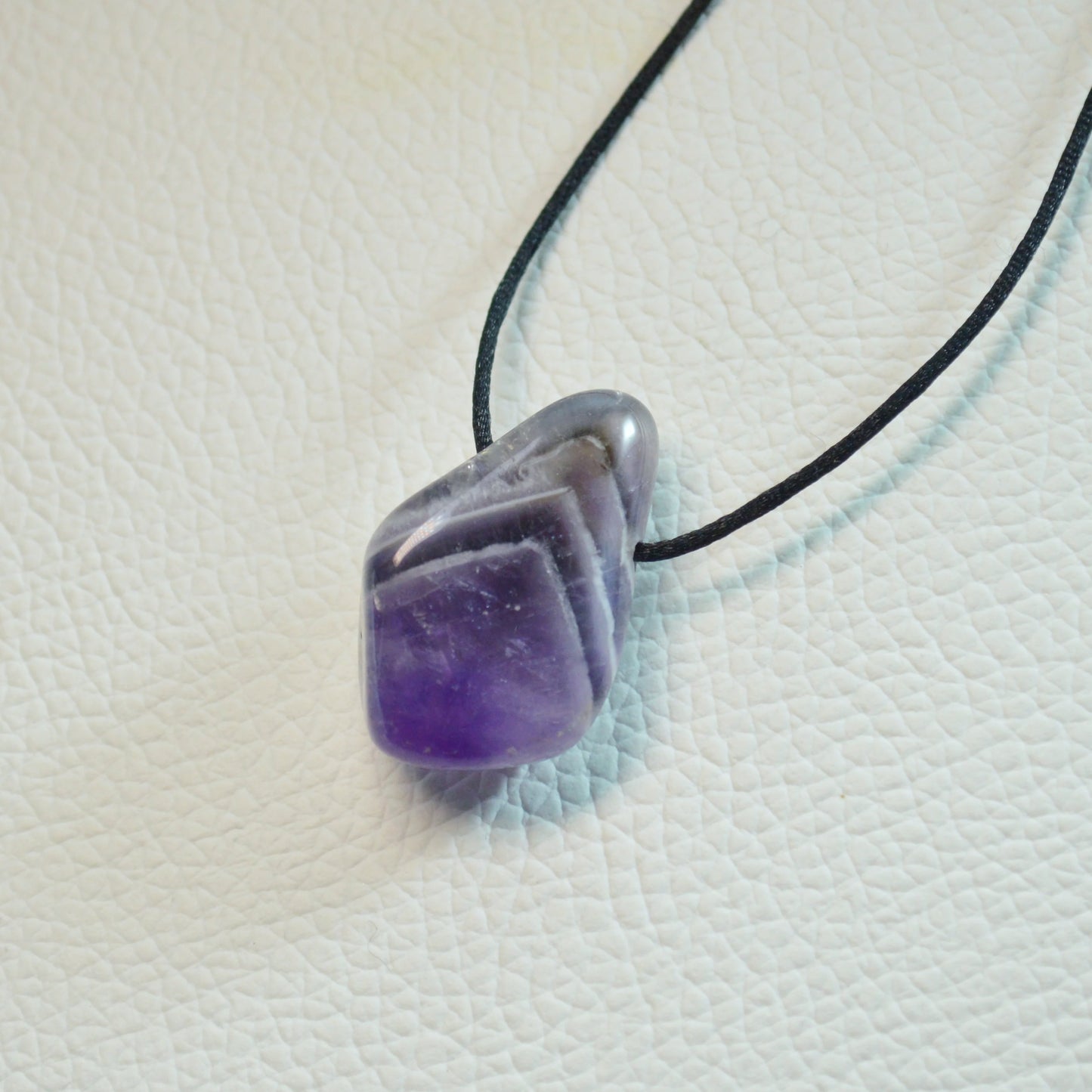 Chevron-Amethyst Anhänger