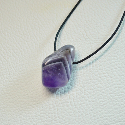Chevron-Amethyst Anhänger