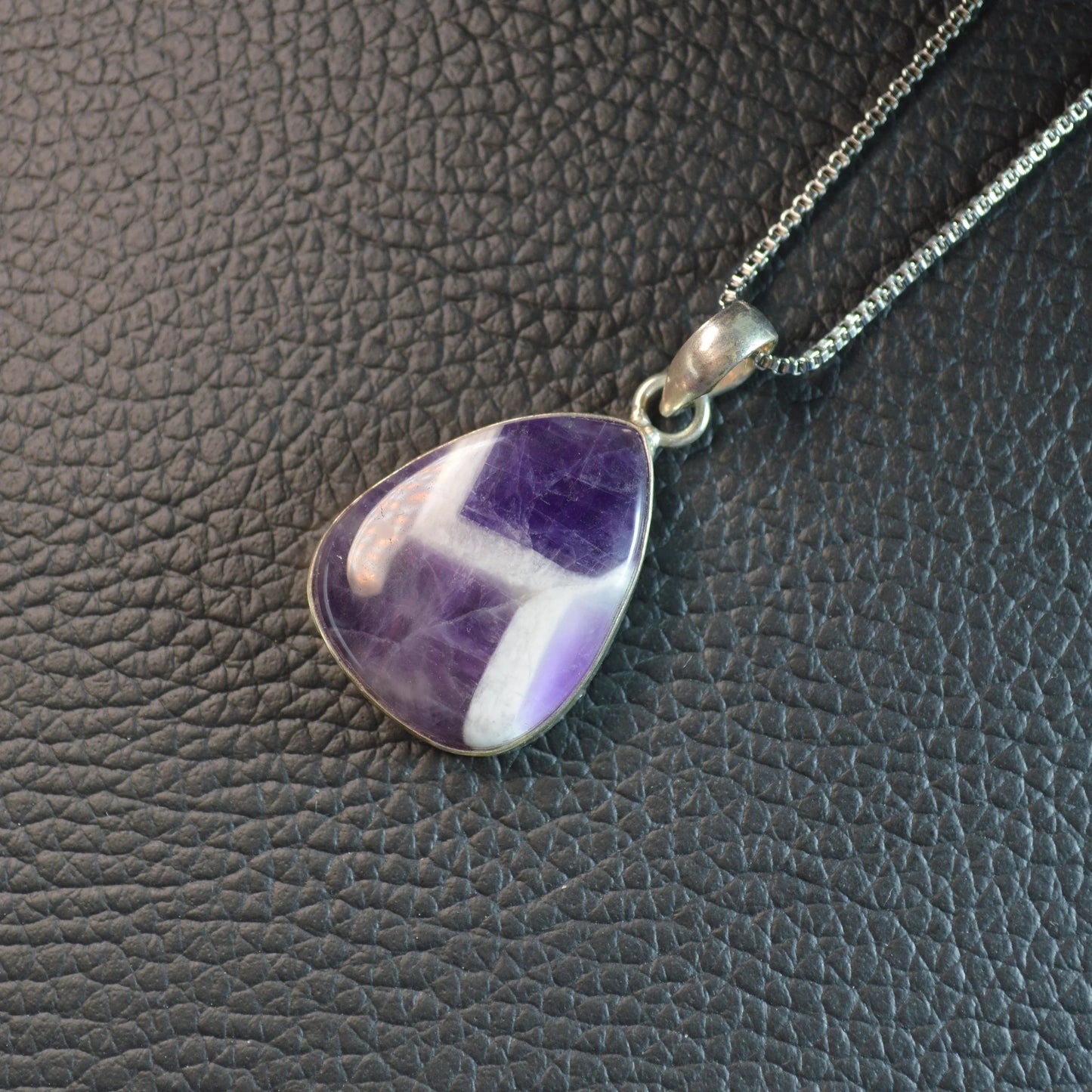 Chevron Amethyst Anhänger