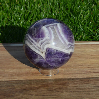 Chevron Amethyst Kugel