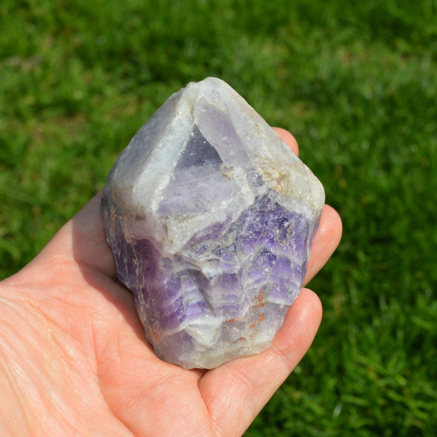 Chevron-Amethyst Rohstein