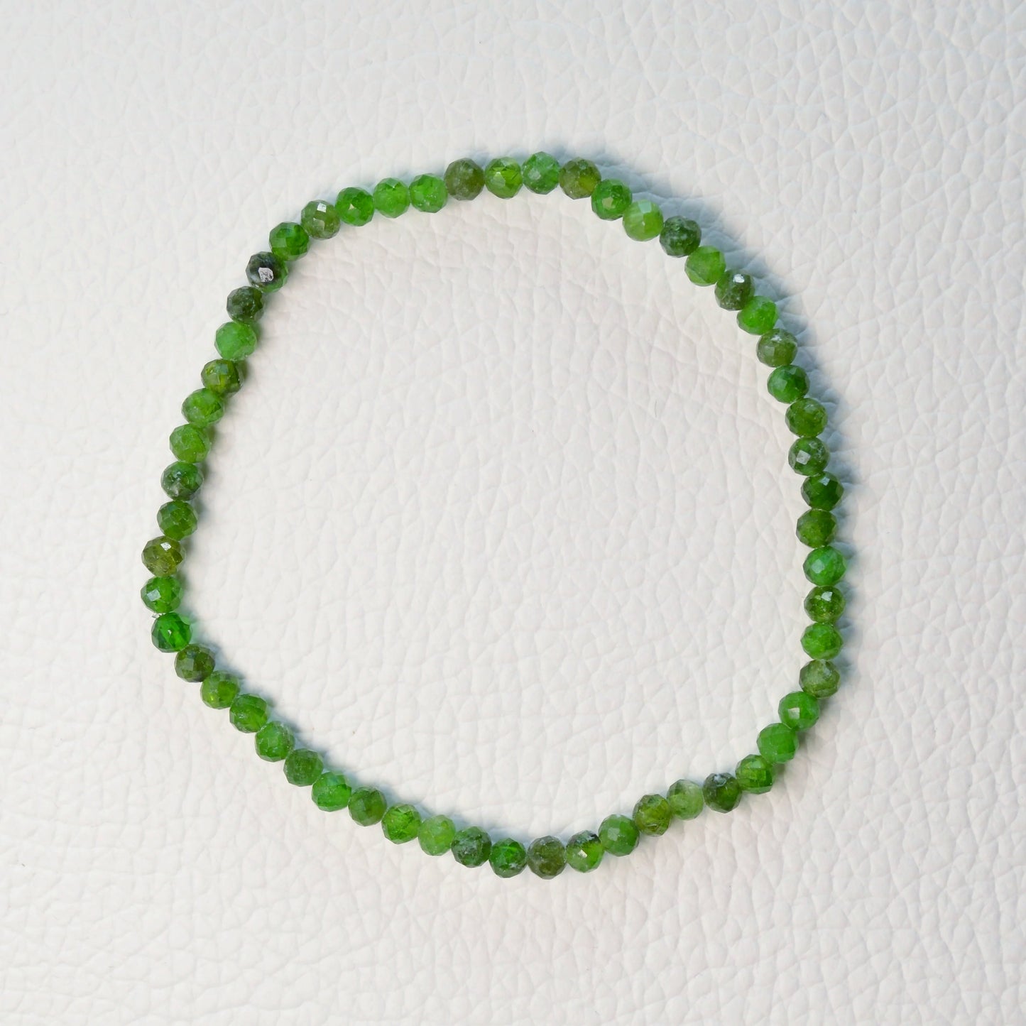 Chromdiopsid Armband (facettiert) - 3mm