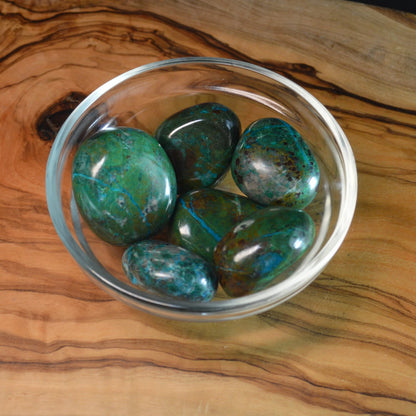 Chrysokoll Malachit Trommelstein