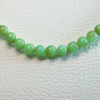 Chrysopras Halskette 44cm - 6mm