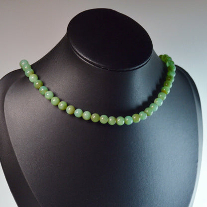 Chrysopras Halskette 44cm - 6mm