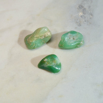 Chrysopras Trommelstein