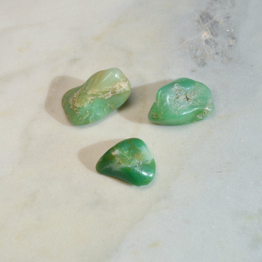 Chrysopras Trommelstein