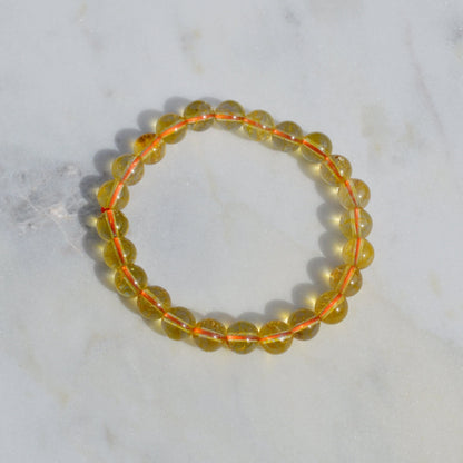 Citrin Armband (behandelt) - 8mm
