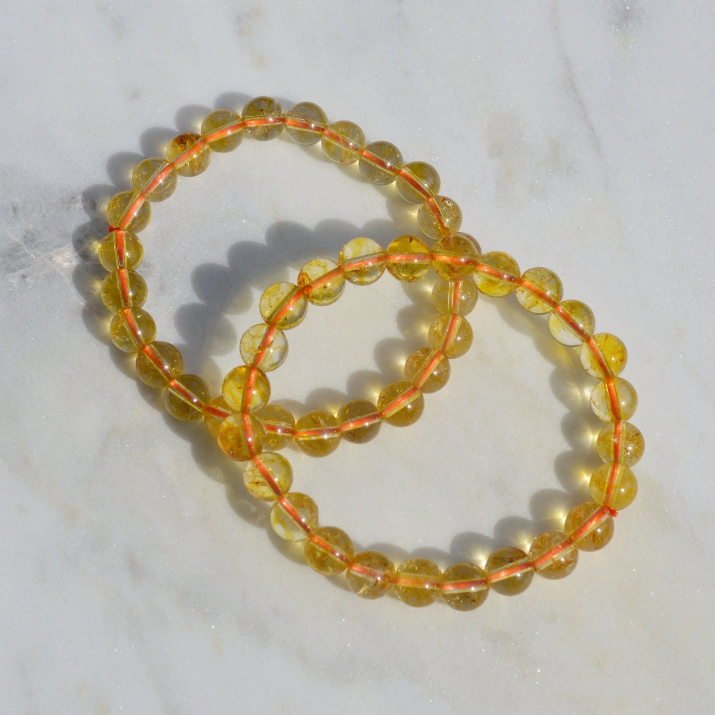 Citrin Armband (behandelt) - 8mm