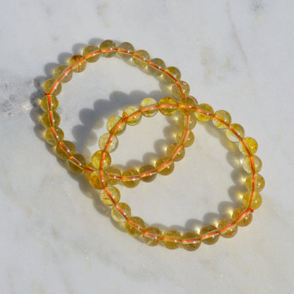 Citrin Armband (behandelt) - 8mm