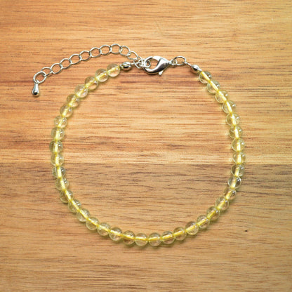 Citrin Fußkettchen (behandelt) - 4mm