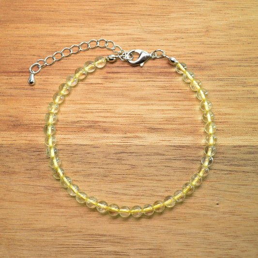 Citrin Fußkettchen (behandelt) - 4mm