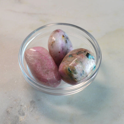 Cobalto Calcit Trommelstein