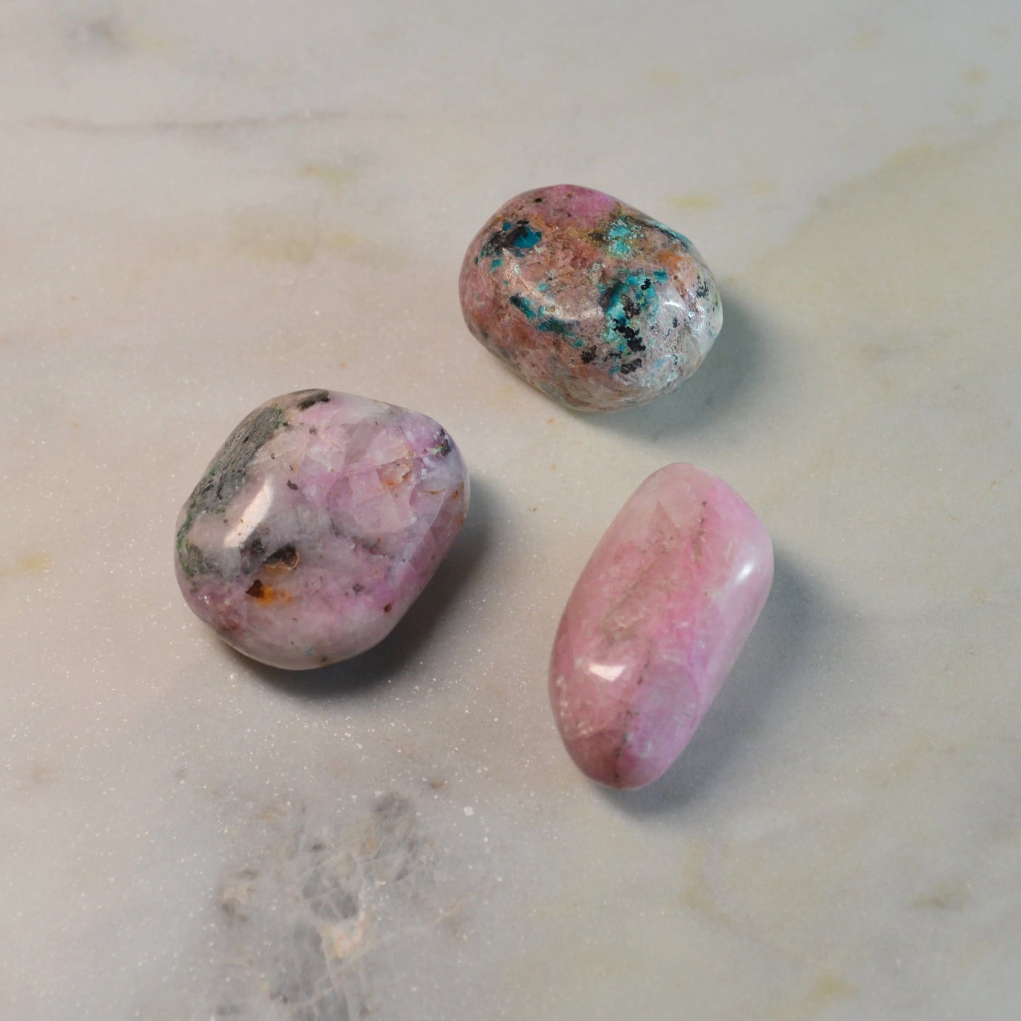 Cobalto Calcit Trommelstein