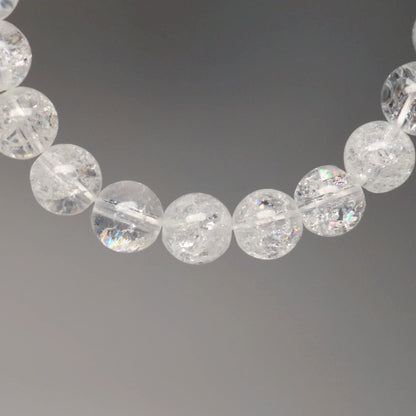 Cracked Bergkristall Armband - 4mm, 8mm