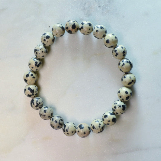 Dalmatiner Jaspis Armband - 8mm