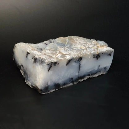 Dendritenopal Rohstein, teilpoliert