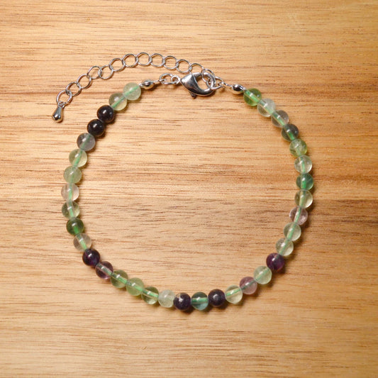 Fluorit Fußkettchen - 4mm